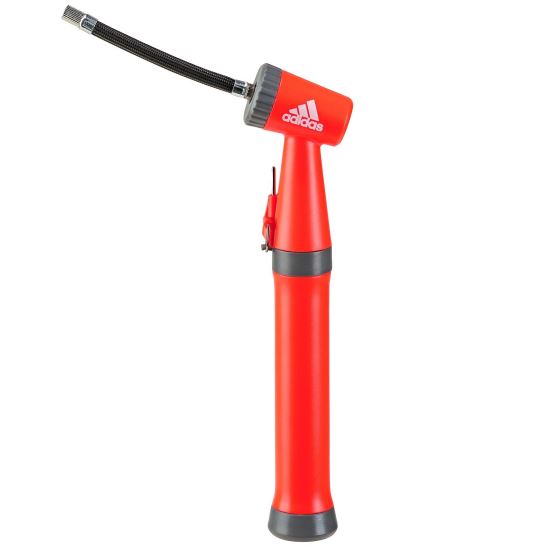 Pompa pentru umflat mingi, Adidas CZ9556, din plastic, portocalie