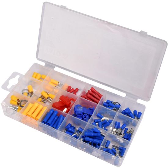 Set conectori electrici pentru auto Yato YT-06891, 160 buc, in cutie organizatoare