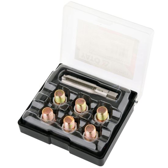 Kit pentru reparare filet busoane ulei Yato YT-17571, M13x1.5mm, 7 piese