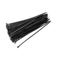 Set coliere PVC pentru prindere Home 200x3.5mm, 50 buc/pachet, negre