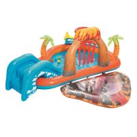Piscina copii, centru de joaca gonflabil Bestway 53069 Lava Lagoon,  265x265x104 cm
