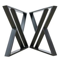Set 2 picioare pentru masa, Krodesign  KRO-1264, 71x71 cm