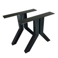 Set 2 picioare pentru mese, Krodesign KRO-1271, dimensiune 71x71 cm