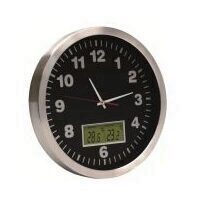 Ceas de perete cu termometru Home AWC 30T, diametru 30 cm