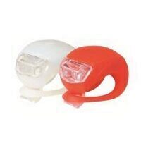 Set lumini pentru bicicleta, Home BV 10, silicon, led, alb si rosu