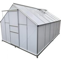 Sera de gradina, 250x370x195 cm, structura Aluminiu si Otel, placi policarbonat