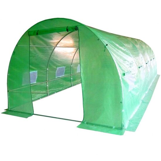 Sera de gradina, 300x600x200 cm, structura Aluminiu, folie PE 140g/m² cu filtru UV4