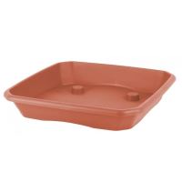 Farfurie patrata pentru ghivece Strend Pro Economy SQ2 Teracotta, 30x30cm