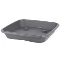 Farfurie patrata pentru ghivece Strend Pro Economy SQ3 Antracit, 40x40cm