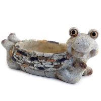 Ghiveci pentru gradina Strend Pro Gecco 2418, Ceramic, Broasca testoasa, 35x16x17 cm
