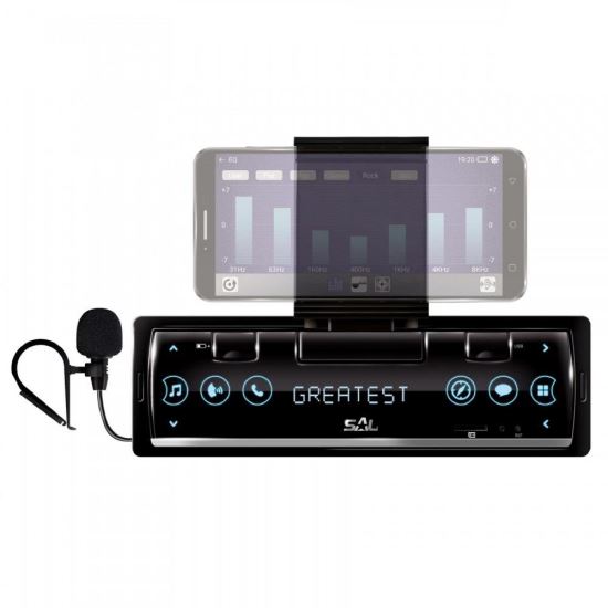Radio auto Sal SMARTLINK, hybrid VB 8000, FM, BT, USB, microSD, 4x45 W