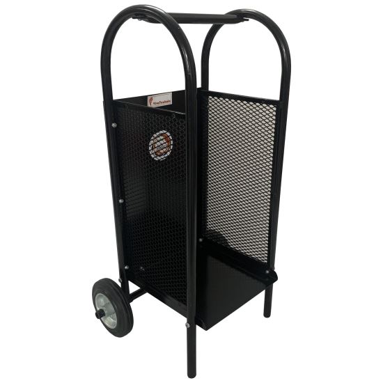Carucior pentru transportat si depozitat lemne Vivatechnix VMD-1019, max 40 Kg, Negru