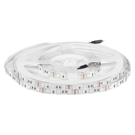 Banda led SMD5050, 60 LED/m, culoare Galben, IP20, lungime 5 m