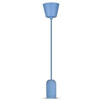 Pendul tavan, ceramica, Albastru, fara bec, E27, dimensiune 50 x 95 x 1050 mm