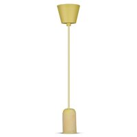Pendul tavan, ceramica, Galben, fara bec, E27, dimensiune 50 x 95 x 1050 mm