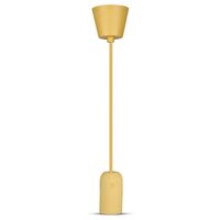Pendul tavan, ceramica, Bej, fara bec, E27, dimensiune 50 x 95 x 1050 mm