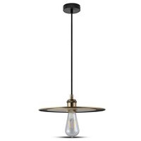 Pendul tavan, metal, Roz Auriu, fara bec, E27, dimensiune 300 x 95 x 1000 mm