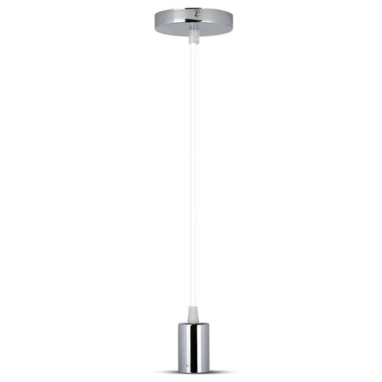 Pendul tavan, metal, Crom, fara bec, E27, dimensiune 36 x 60 mm