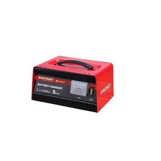 Redresor pentru baterii auto Worcraft BC-217, 12V/230V, 5A