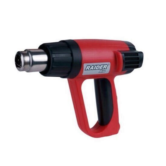 Suflanta cu aer cald pentru lipit, Raider RDP-HG16, 2000 W, afisaj LCD, valiza transport cu accesorii