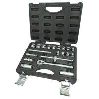 Trusa chei tubulare cu antrenor, TopMaster 6-22mm, 3/8, Cr-V