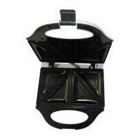 Sandwich Maker Home HG SZ 02, 750 W, platane triunghiulare, capacitate 4 sandwich-uri, Alb