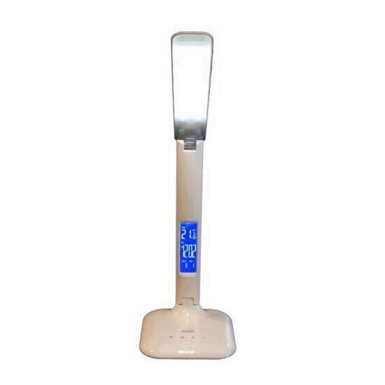 Lampa de birou Home LA 5, alarma, termometru, calendar, ceas, brat reglabil, lumina calda si rece, 5 W
