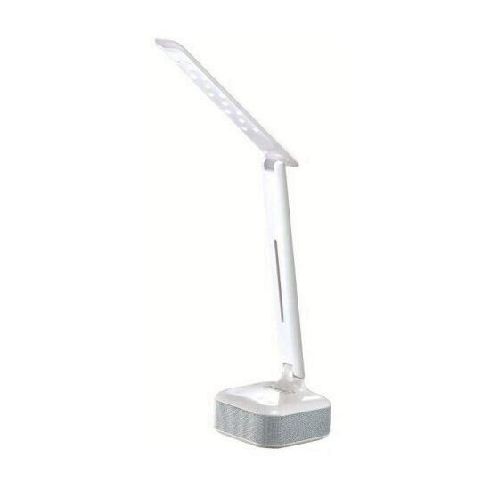Lampa de birou Home LA 7 BT, difuzor stereo cu Bluetoth, HiFi, brat reglabil, 14 leduri, 5 W