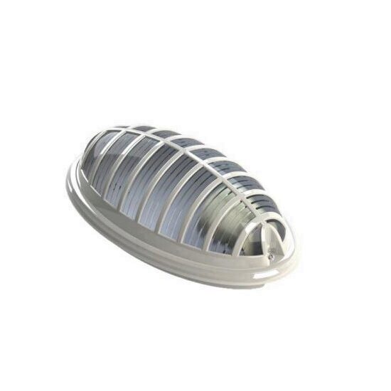 Lampa pentru exterior, de perete sau tavan, Horoz Electric Aqua Wall, Alba, IP 54 