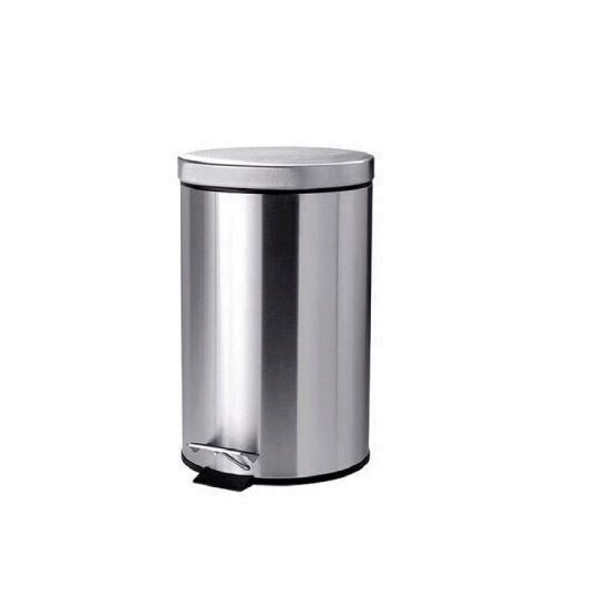 Cos de gunoi Strend Pro PD-18, culoare Inox, capacitate 5 L, cu pedala