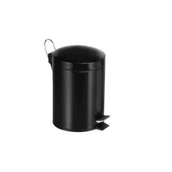 Cos de gunoi Strend Pro PD-19, culoare negru, capacitate 5 L, cu pedala