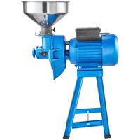 Moara electrica pentru faina, malai, condimente, cafea, Vevor 1500 W, capacitate 50 kg/h, Palnie inox, macinare umeda/uscata