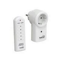 Set priza telecomandabila si telecomanda Home TH 111, set din 1 priza si 1 telecomanda pentru 5 prize