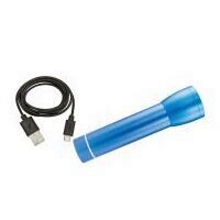 Acumulator extern universal Home PB 2600/BL, capacitate 2600 mAh, Albastru, lanterna cu Led, carcasa aluminiu