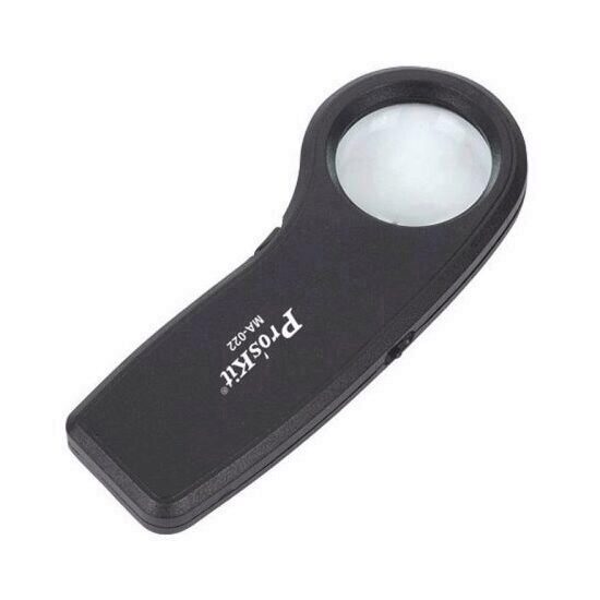Lupa de mana cu iluminare LEd, Pros'Kit MA-022, factor de marire x 7.5