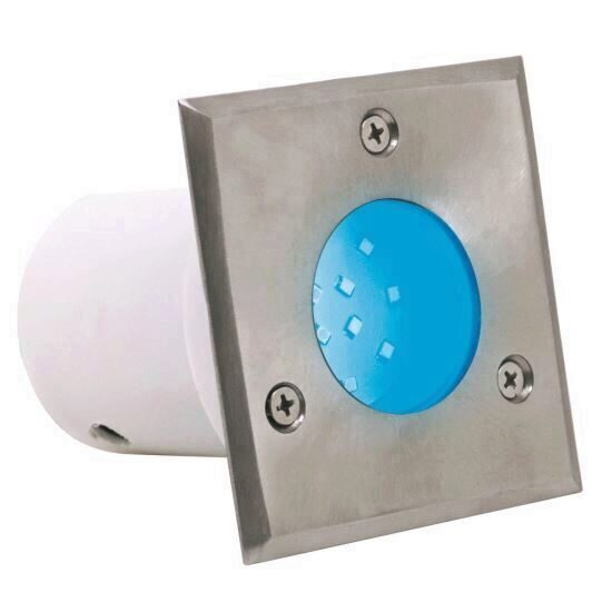 Aplica incastrabila de exterior Inci HL 941L, otel inoxidabil, IP67, 1.2W, 75 lm, Led, lumina albastra