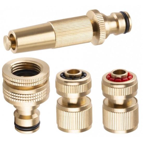 Set pistol cu accesorii de cuplare Strend Pro GF341, adaptor 3/4 "-1, cuplaje 1/2", duza