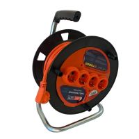 Prelungitor pe tambur Prel-20, 3x1.5mmp, 4xSchuko, IP20, lungime 20m