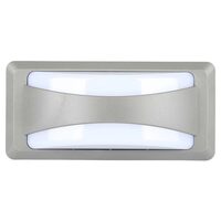 Aplica led pentru exterior, Argintie, 12W, IP65, 6400K, 1160 lm