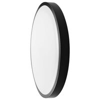 Plafoniera led, 18W, 1830 lm, 4000K, Diametru 250 mm, Negru