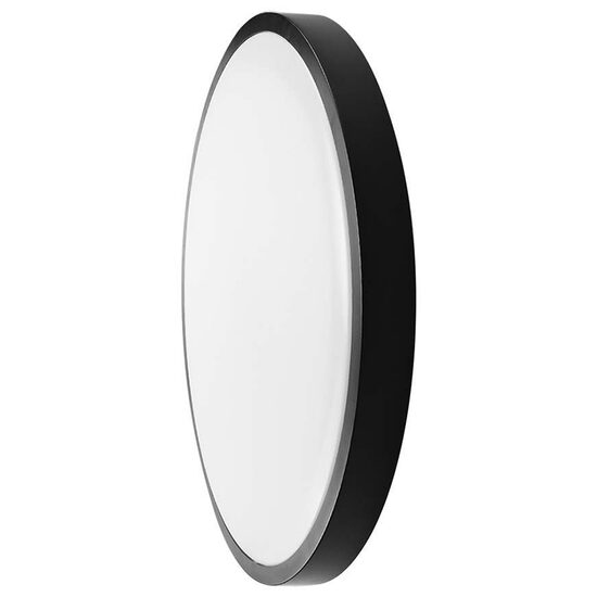 Plafoniera led, 18W, 1830 lm, 4000K, Diametru 250 mm, Negru