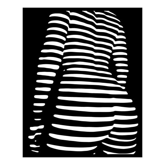 Decoratiune perete Krodesign KRO-1036 Women Shadow, lungime 80x64 cm, negru