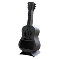 Semineu/gratar pentru gradina Krodesign Quitar, 1578x580x484 mm, negru