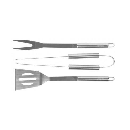 Set 3  ustensile pentru gratar Strend Pro Grill, Otel inoxidabil, Metal 