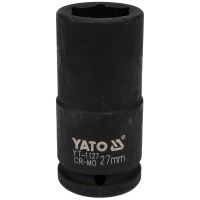 Cheie hexagonala tubulara de impact Yato YT-1127, prindere 3/4", 27 mm 