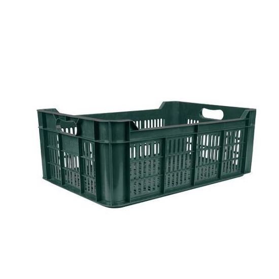 Naveta Strend ProM20, 48 l, max 20 kg, 600x400x215 mm, perforat, Verde