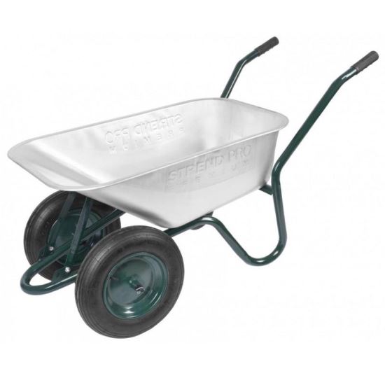 Roaba Strend Pro Premium Fortis D-12, cuva zincata, 2 x roata gonflabila, 85 l, max 200 kg