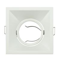 Rama patrata pentru spoturi Meyan-S White, MR16, culoare alba, 90x90mm, Aluminiu