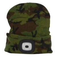 Caciula cu led reincarcabila, Strend Pro Kid Camuflaj, USB, 4xSMD, Li-Ion
