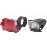 Set far si stop pentru bicicleta, Strend Pro BiCycleLight, 350mAh, USB, lampa spate 2xAA